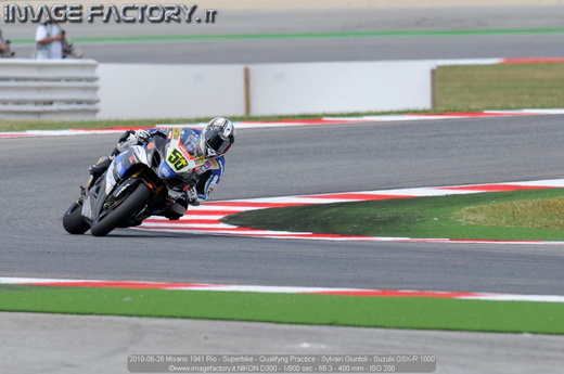 2010-06-26 Misano 1941 Rio - Superbike - Qualifyng Practice - Sylvain Giuntoli - Suzuki GSX-R 1000